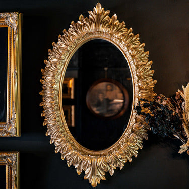 acanthus victorian baroque gothic gold mirror the blackened teeth gothic homeware