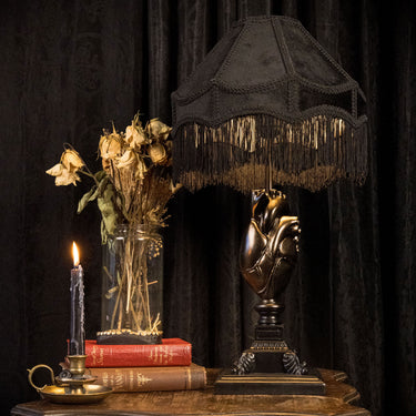 Anatomical heart Lamp gold Edition by The Blackened Teeth Gothic Home Decor