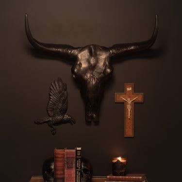 Bison Wall Sculpture by The Blackened Teeth Gothic Home Decor