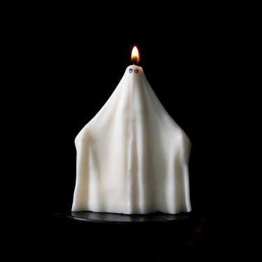 ghost candle halloween candle - the blackened teeth - gothic home decor