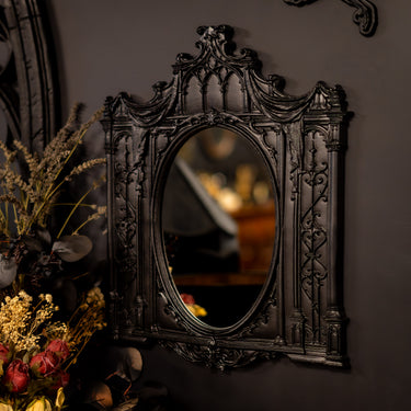 Haunted Hearth Mirror by The Blackened Teeth Gothic Home Decor