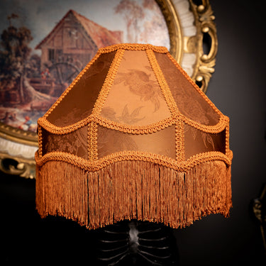 Hazel brown Gothic Victorian Style lampshade by The Blackened Teeth Ltd Gothic Home Decor