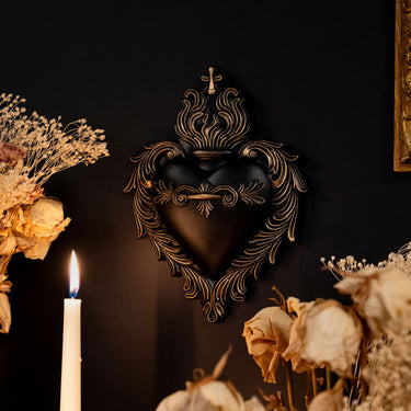 Heart of Morvella sacred heart plaque by The Blackened Teeth