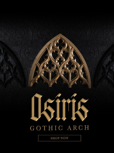 Gothic archways are a perfect way to highlight or accent walls in your home, using the macabre aesthetic you love