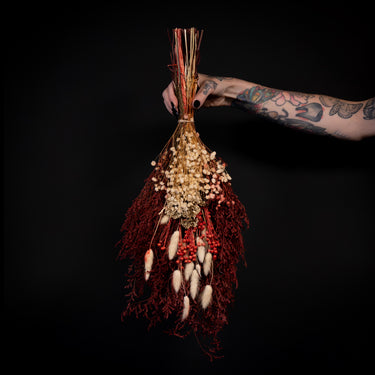 Rosetta Dried Floral Bouquet by The Blackened Teeth Gothic Home Decor