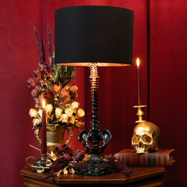 Skeleton Table Lamp by The Blackened Teeth Gothic home Decor