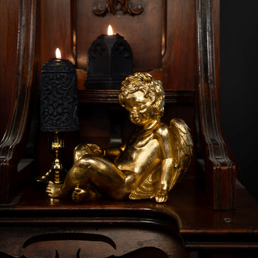 Urielle Winged Cherub ornament by the Blackened Teeth Gothic Home Decor