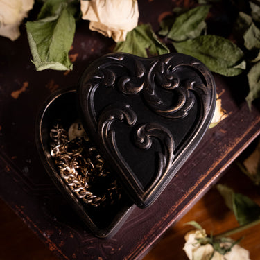 Della Sacred Heart Trinket Box - The Mourning Room Collection by The Blackened Teeth Gothic Home Decor