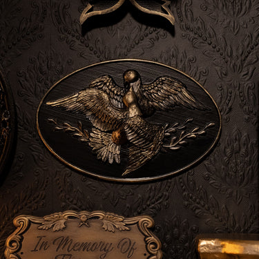 Reunited Doves Gravestone Plaque victorian decor gothic home decor the blackened teeth
