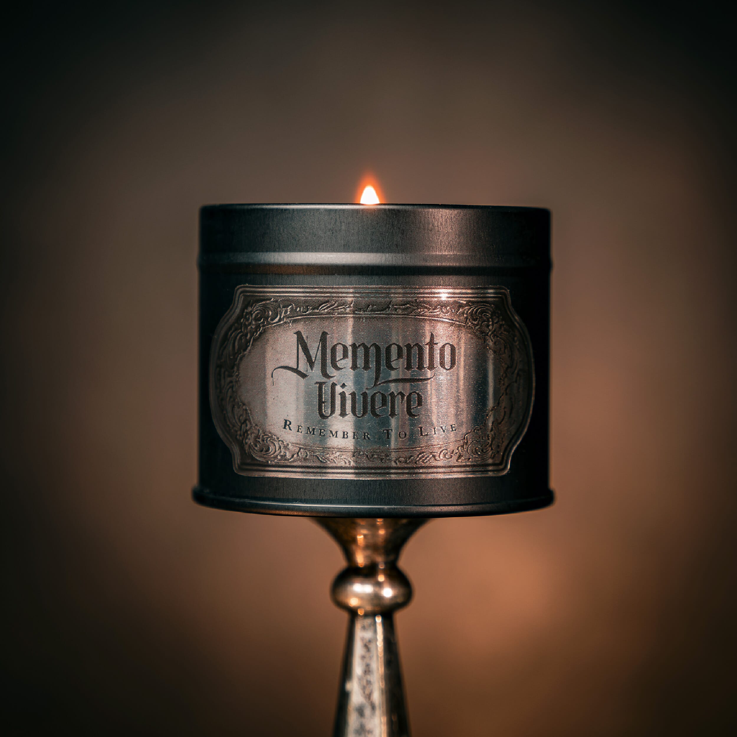 memento vivere jar candle gothic candle the blackened teeth - gothic decor