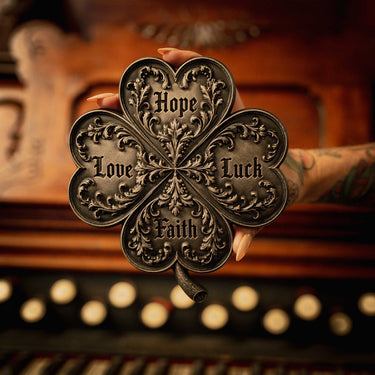 Fourfold Clover House Charm by The Blackened Teeth Gothic Home Decor