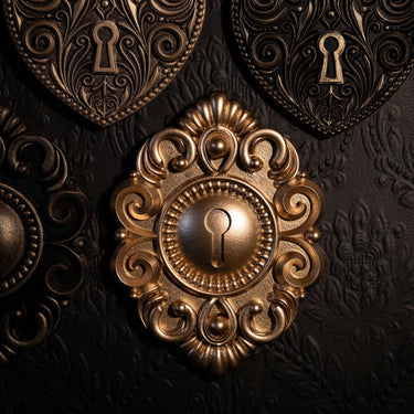 baroque lock wall plaque by The Blackened Teeth Ltd Gothic Home Decor