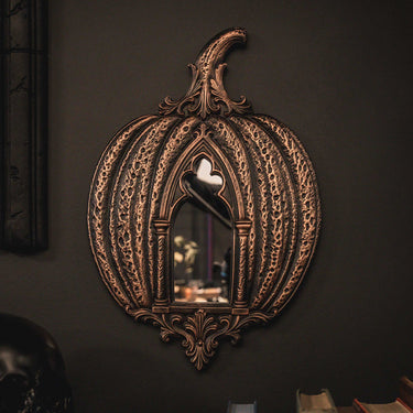 Gothique Pumpkin Mirror by The Blackened Teeth Gothic Home Decor