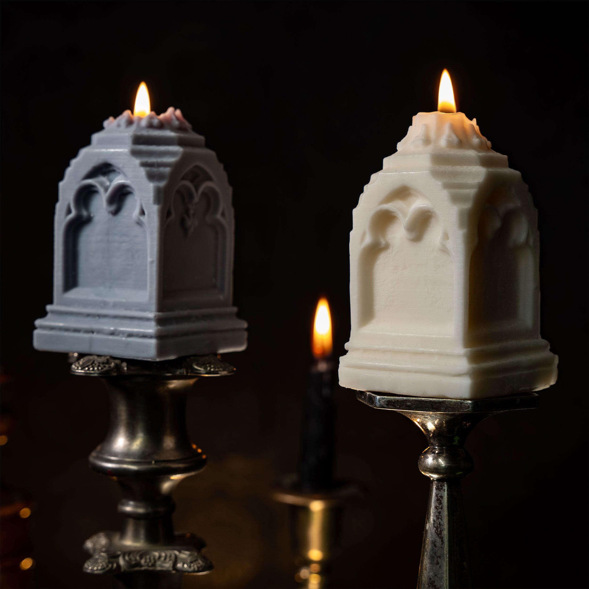 Gravemarker gothic candle - The Blackened Teeth
