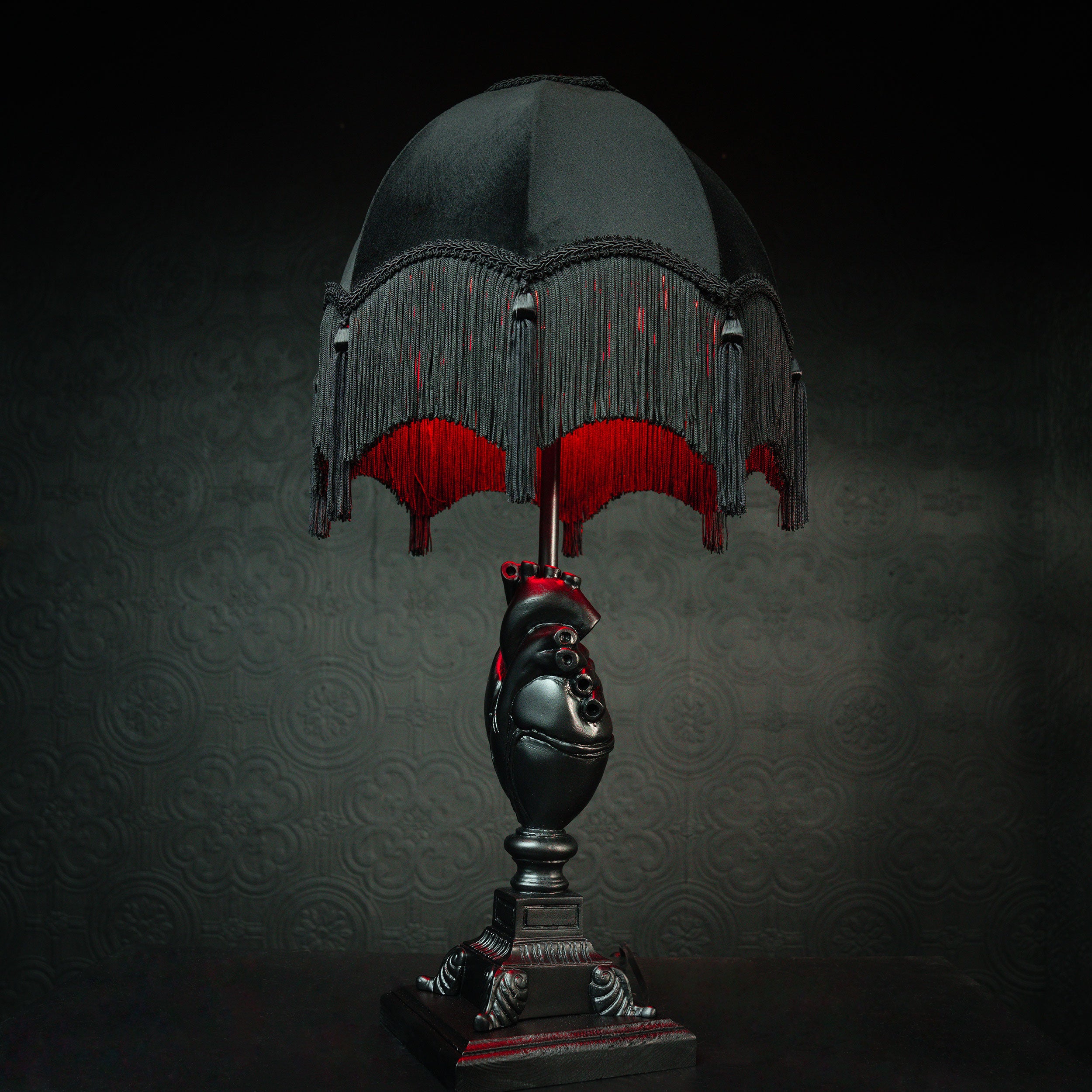 Anatomical heart lamp by the blackened teeth gothic home decor 