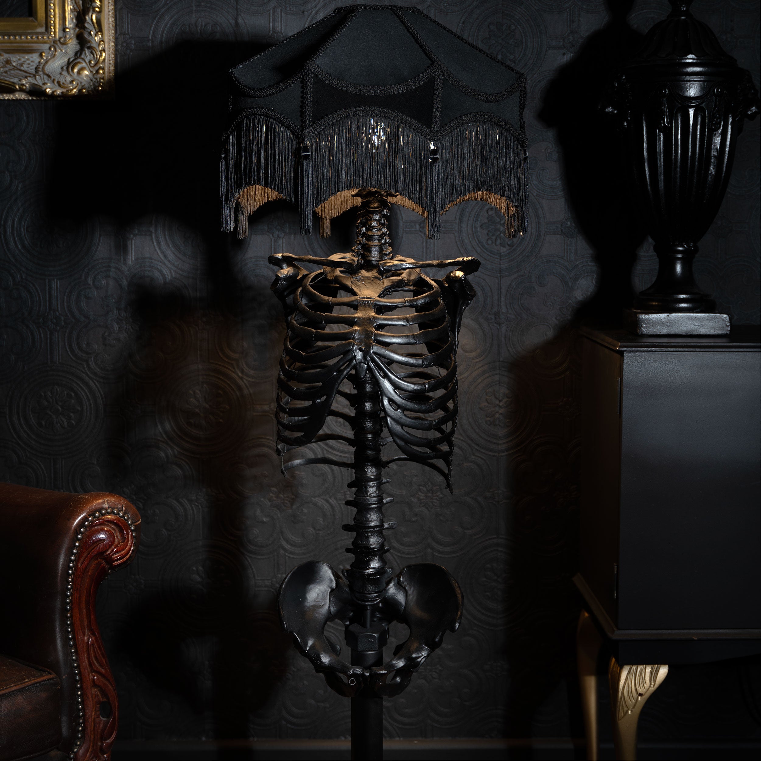 The Skeleton Floor Lamp - Jetta Baroque Edition by The Blackened Teeth