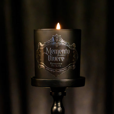 memento vivere black jar candle gothic candle the blackened teeth gothic fragrance