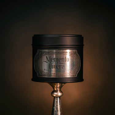 memento vivere jar candle gothic candle the blackened teeth