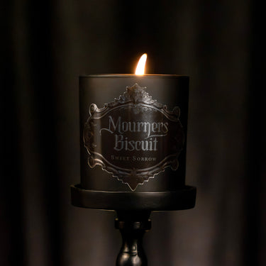 mourners biscuit victorian gothic jar candle the blackened teeth gothic homeware