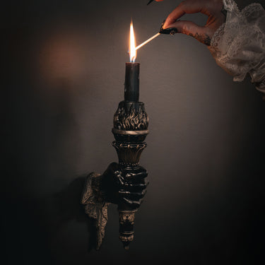 Mourning Torch - The Mourning Room Collection by The Blackened Teeth Ltd Gothic Home Decor