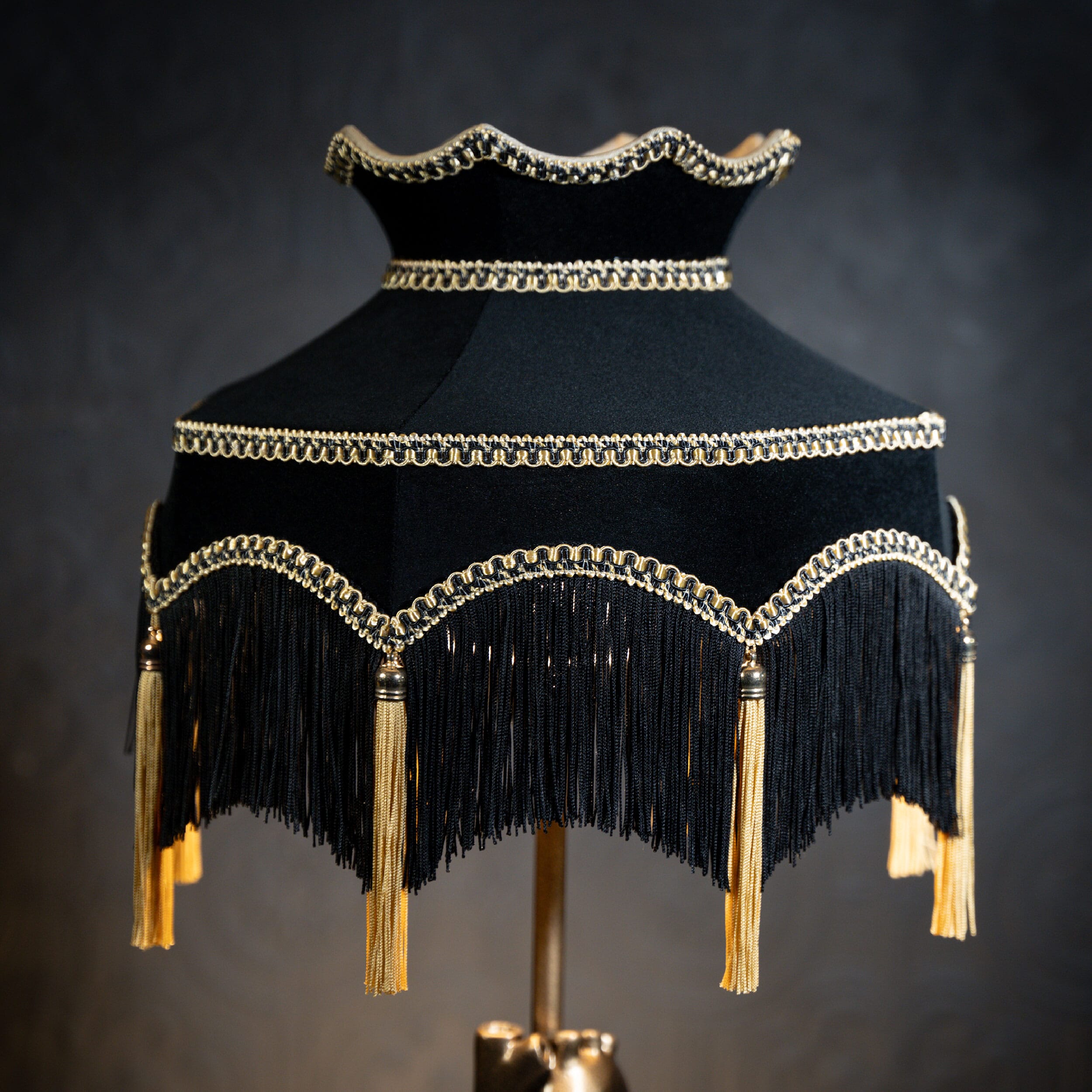 Black victorian lampshade deals