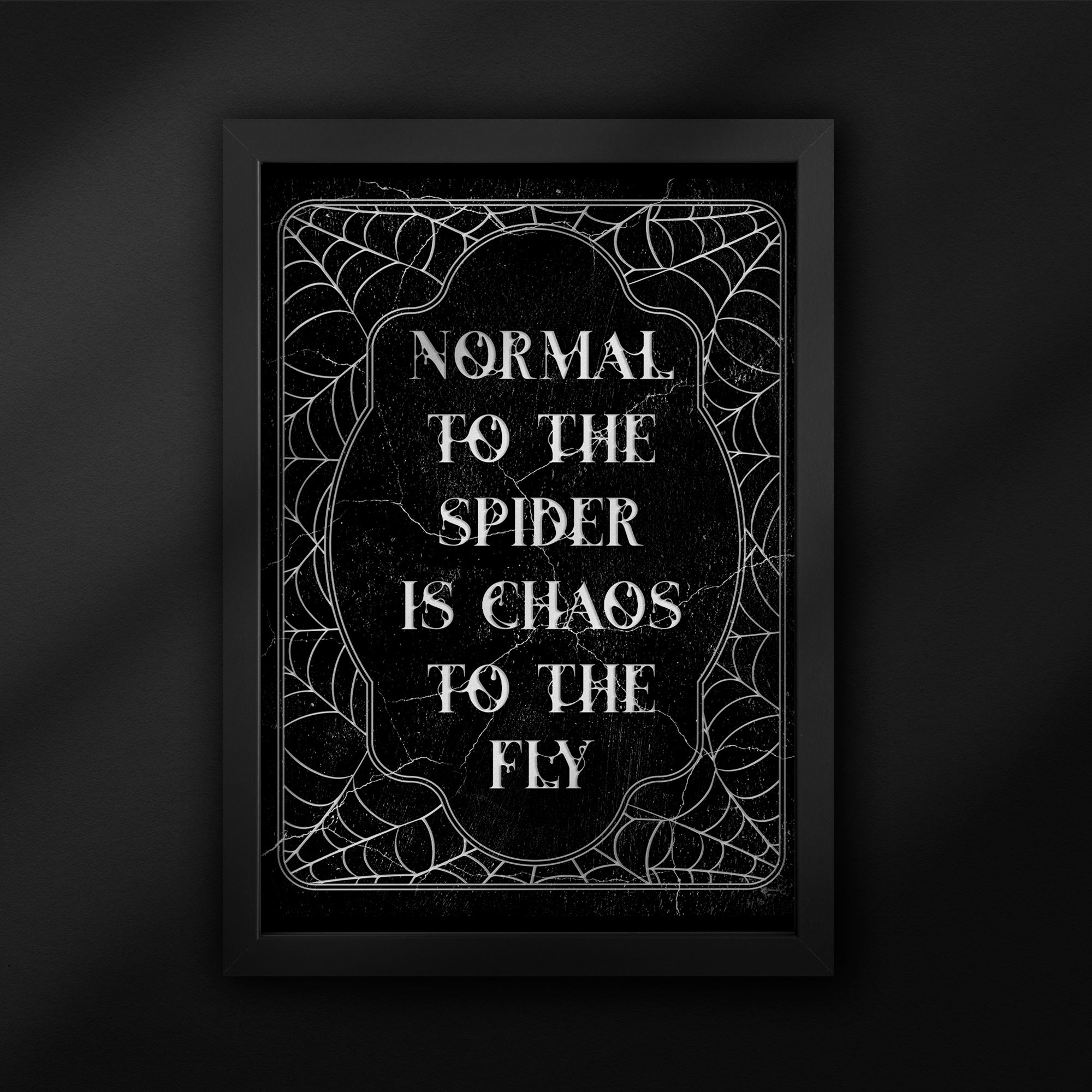Normal to spider wall art - The Blackened teeth