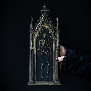 Cathedral Skeleton Wall Hanging the blackened teeth gothic decor