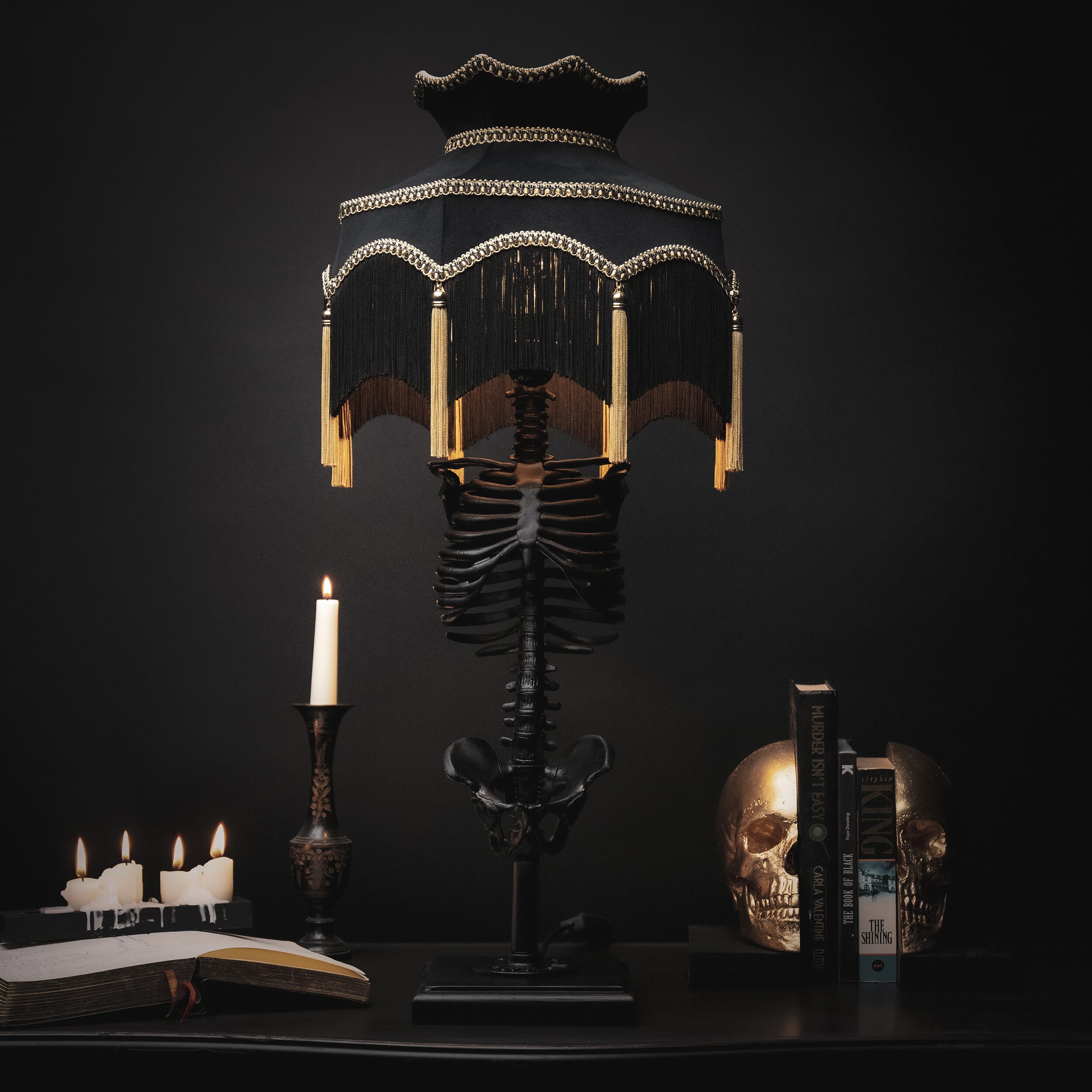 Baroque Skeleton Lamp Nancy Edition by The Blackened Teeth – The