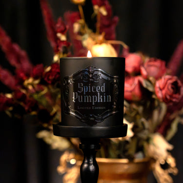 spiced pumpkin gothic jar candle halloween the blackened teeth
