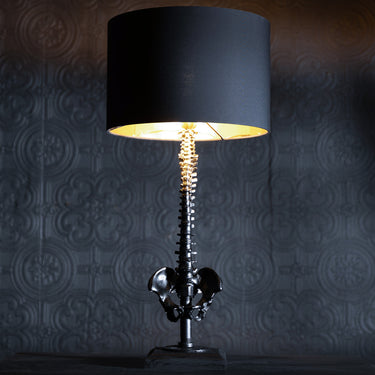 Spine Lamp Table Lamp Gothic Lighting Black