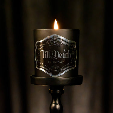 till death do us part gothic jar candle the blackened teeth gothic home fragrance