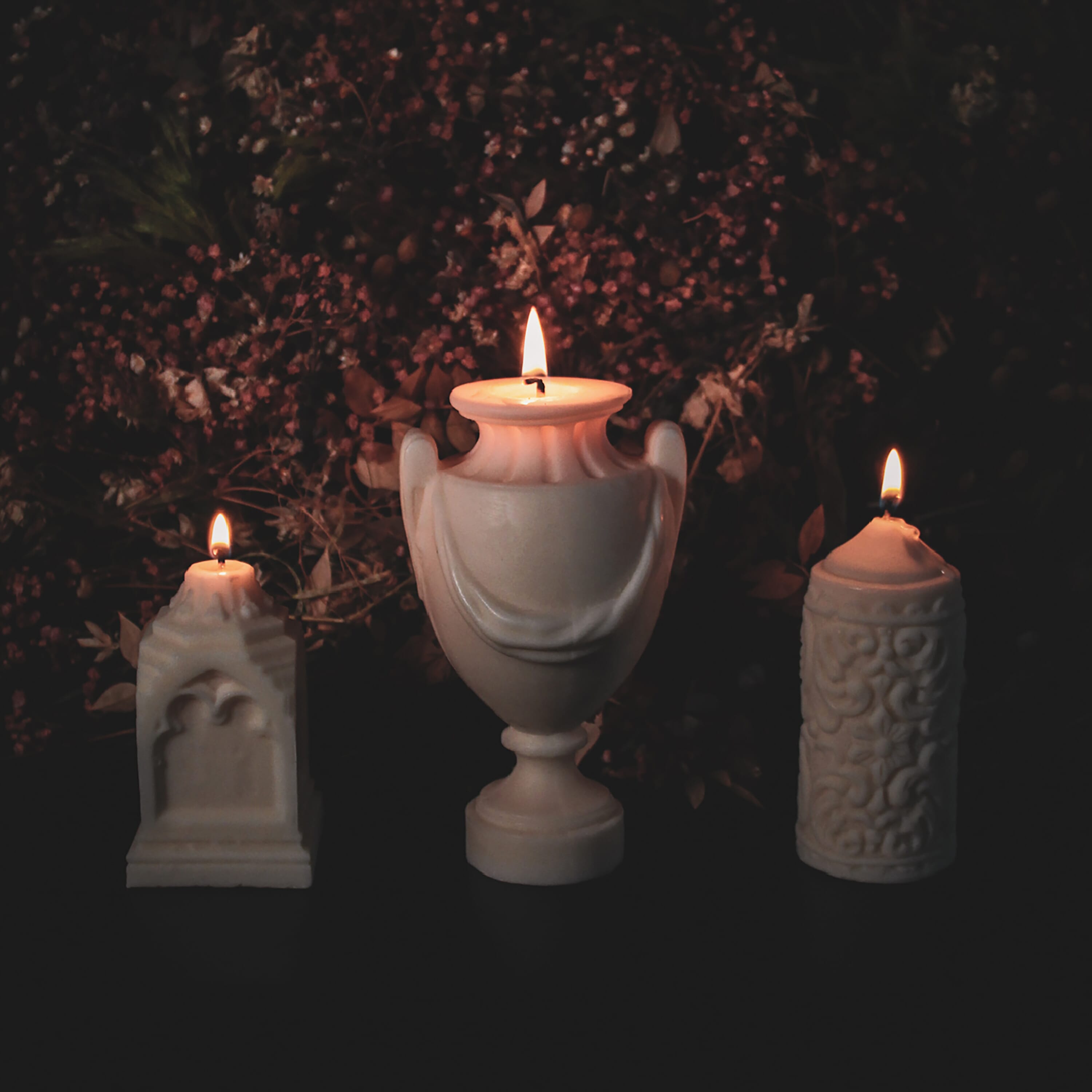 urn candle the blackened teeth gothic homeware
