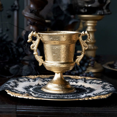 Vivian gold urn bowl the blackened teeth gothic home decor