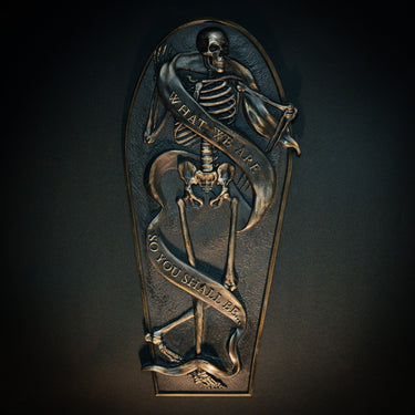 what we are no so you shall be wall plaque by The Blackened Teeth Ltd gothic home decor