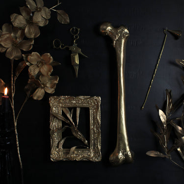 The Golden Bone - The Blackened Teeth - gothic home decor