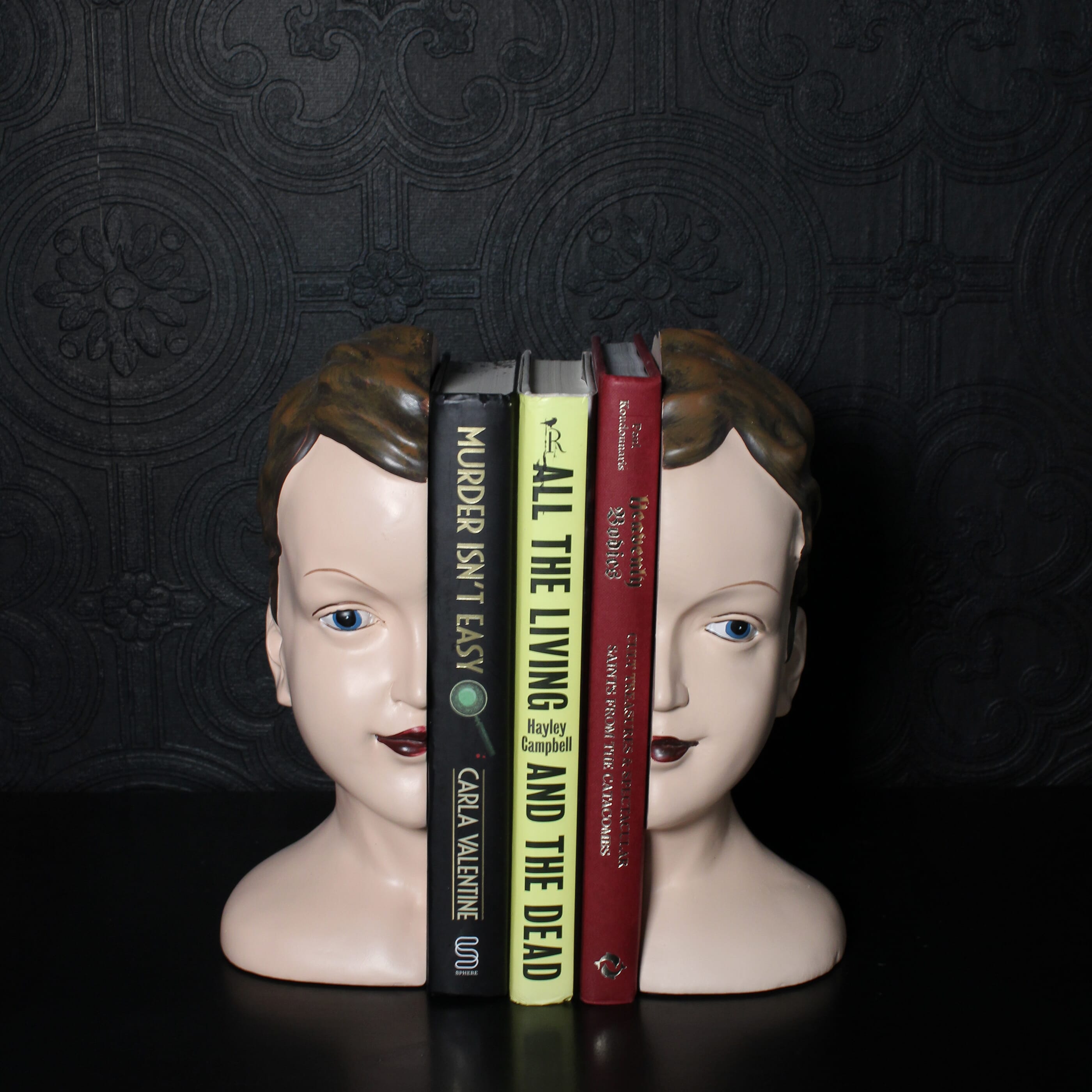 Victorian Head Bookends