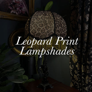 Leopard Print Lampshades