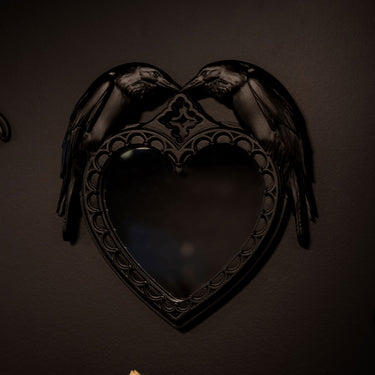 Evermore Raven Mirror by The Blackened Teeth Gothic Home Decor
