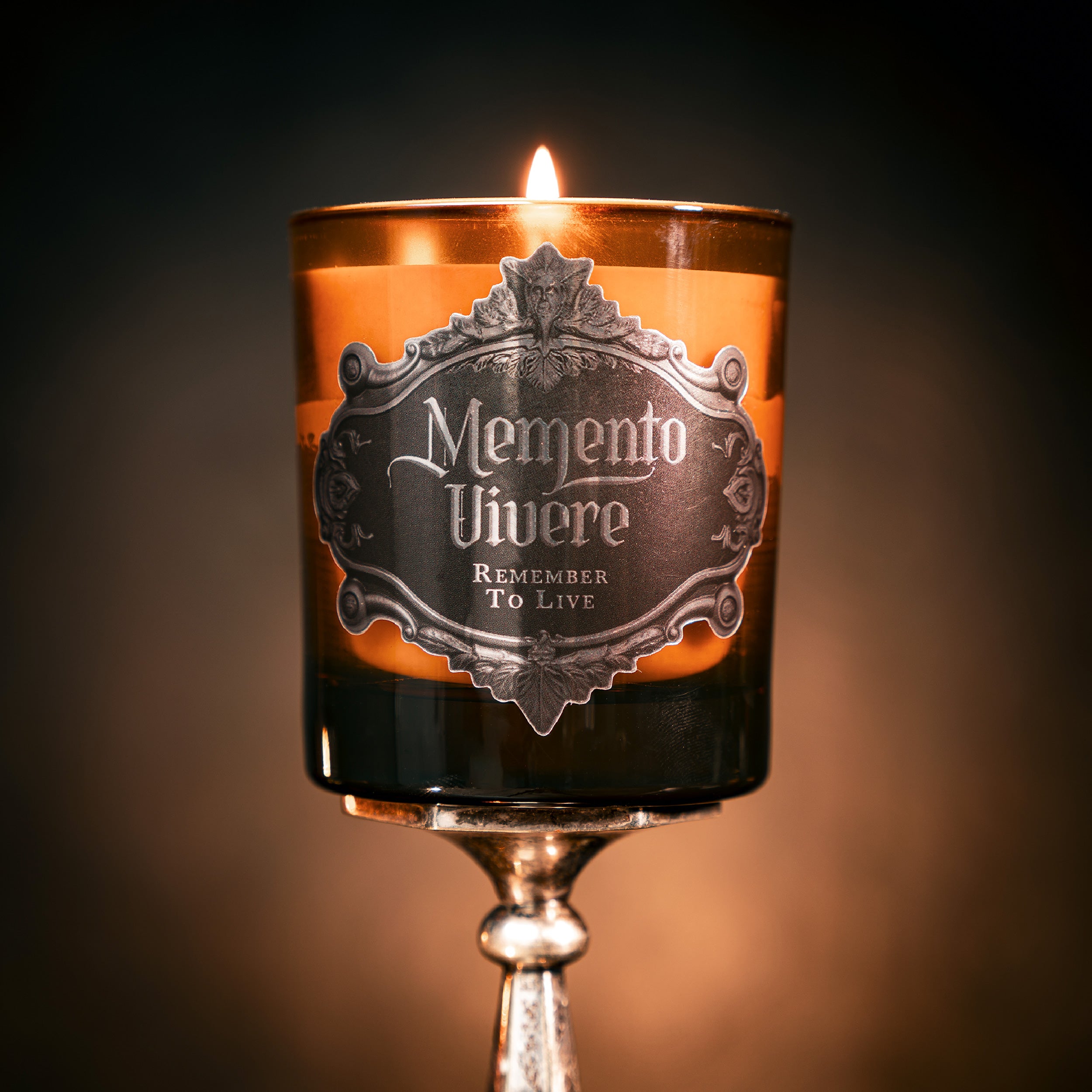 memento vivere jar candle gothic candle the blackened teeth
