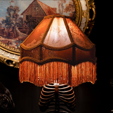 Hazel brown Gothic Victorian Style lampshade by The Blackened Teeth Ltd Gothic Home Decor