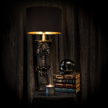 Premium Bundle Skeleton Table Lamp by The Blackened Teeth Ltd Gothic Home Decor