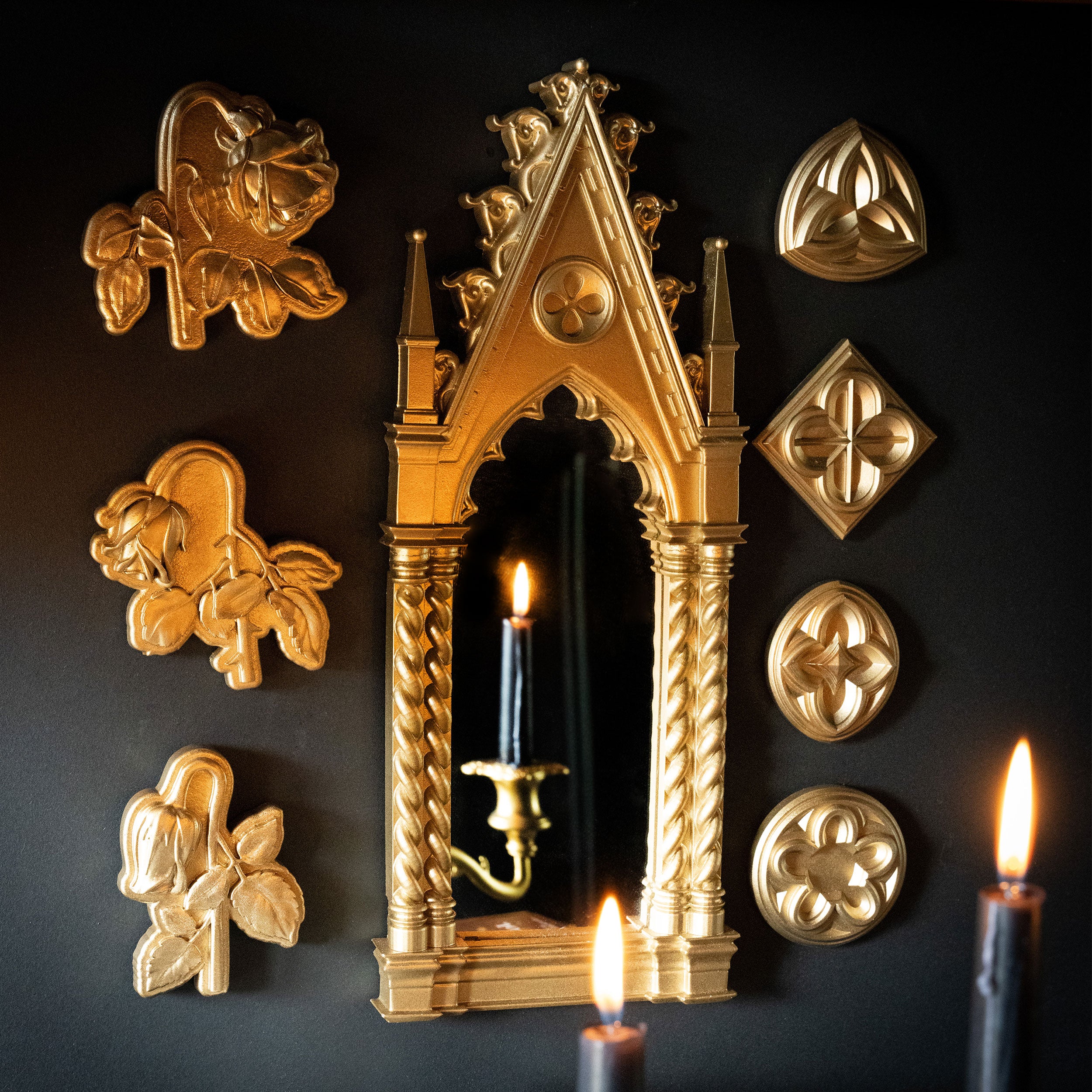 Teeh With Roses Wilted Rose Set Wall Plaques – The Blackened Teeth Ltd