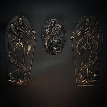 Carpe Diem wall plaque by The Blackened Teeth gothic home decor