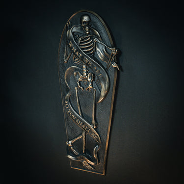 what we are no so you shall be wall plaque by The Blackened Teeth Ltd gothic home decor