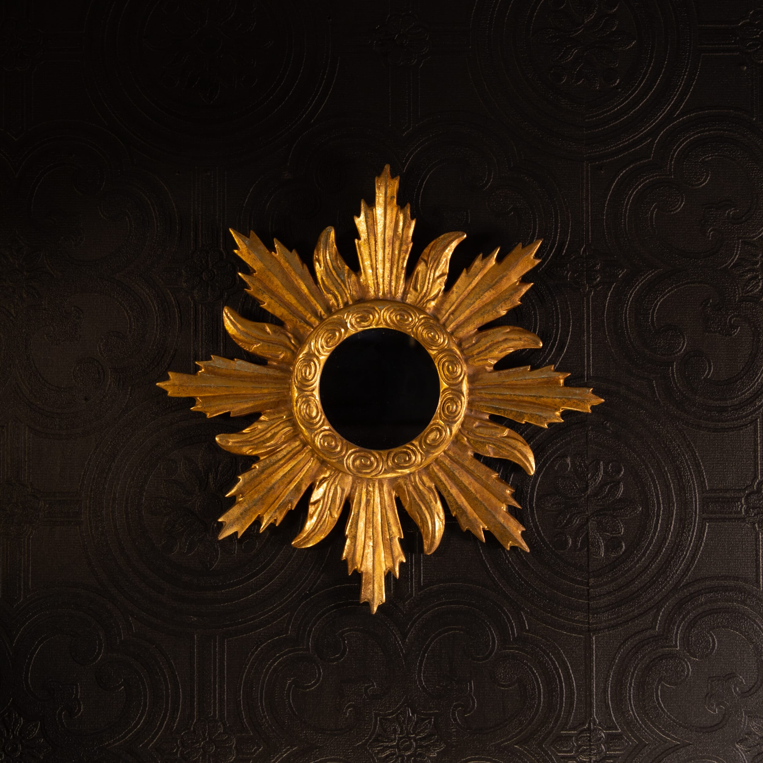 Sunbeam Ornate Gold Mirror