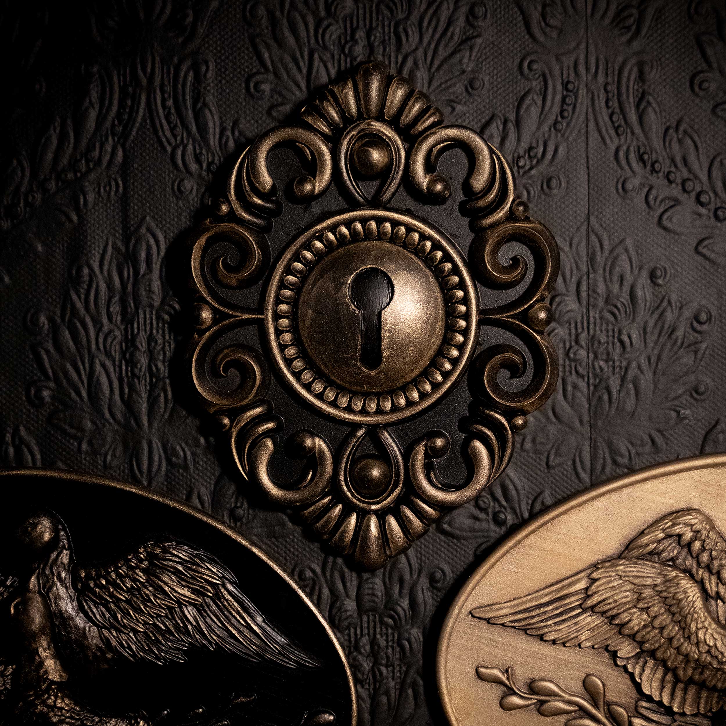 Baroque Lock Wall Plaque – The Blackened Teeth Ltd