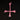 Bone cross - Pink - The blackened Teeth - Gothic Home Decor