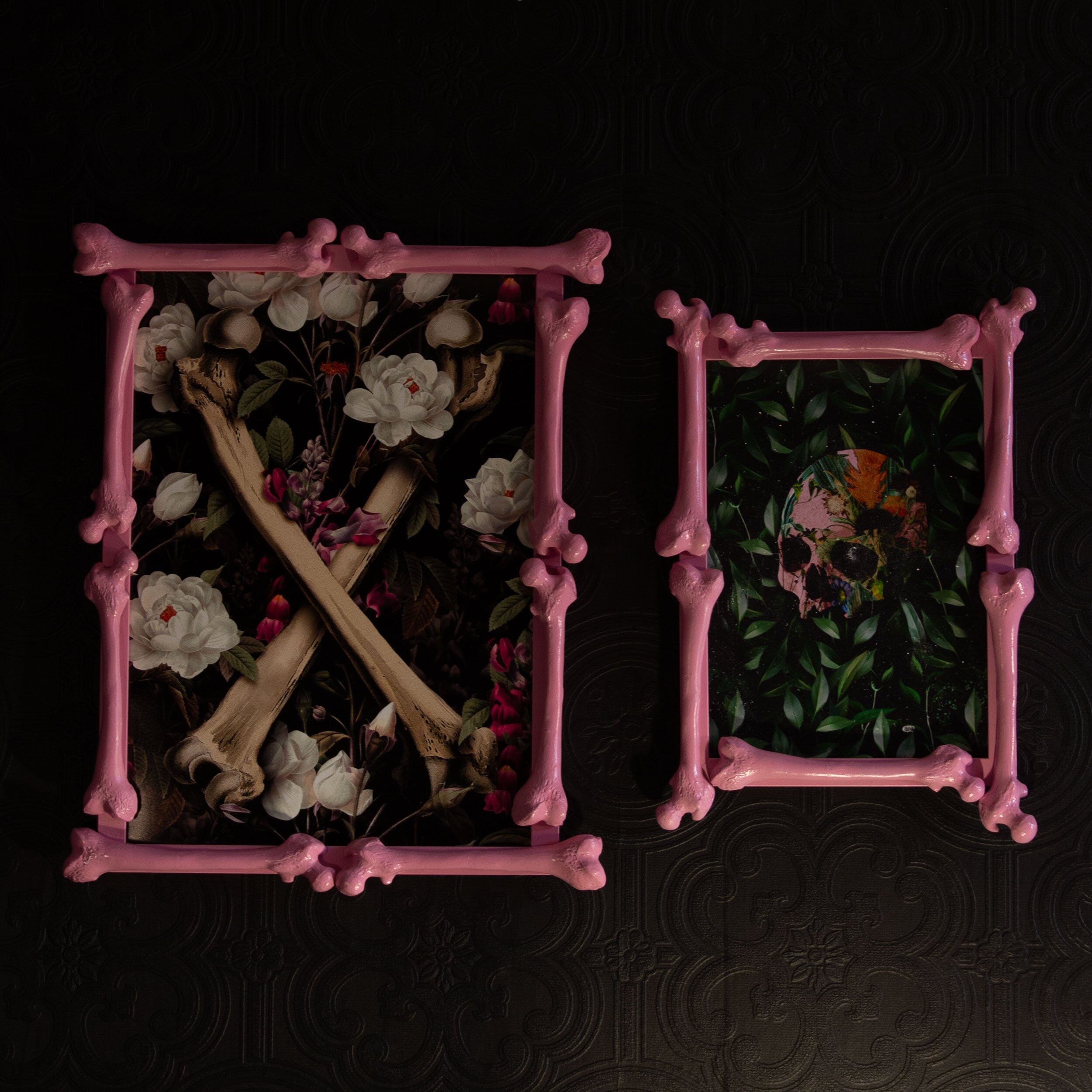 Bone Frame - Pink Edition By The Blackened Teeth Gothic home Decor 