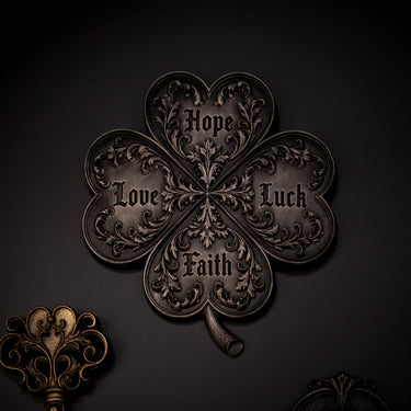 Fourfold Clover House Charm by The Blackened Teeth Gothic Home Decor
