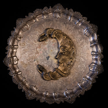 Crescent Serpent Moon House Charm by The Blackened Teeth Ltd gothic home decor